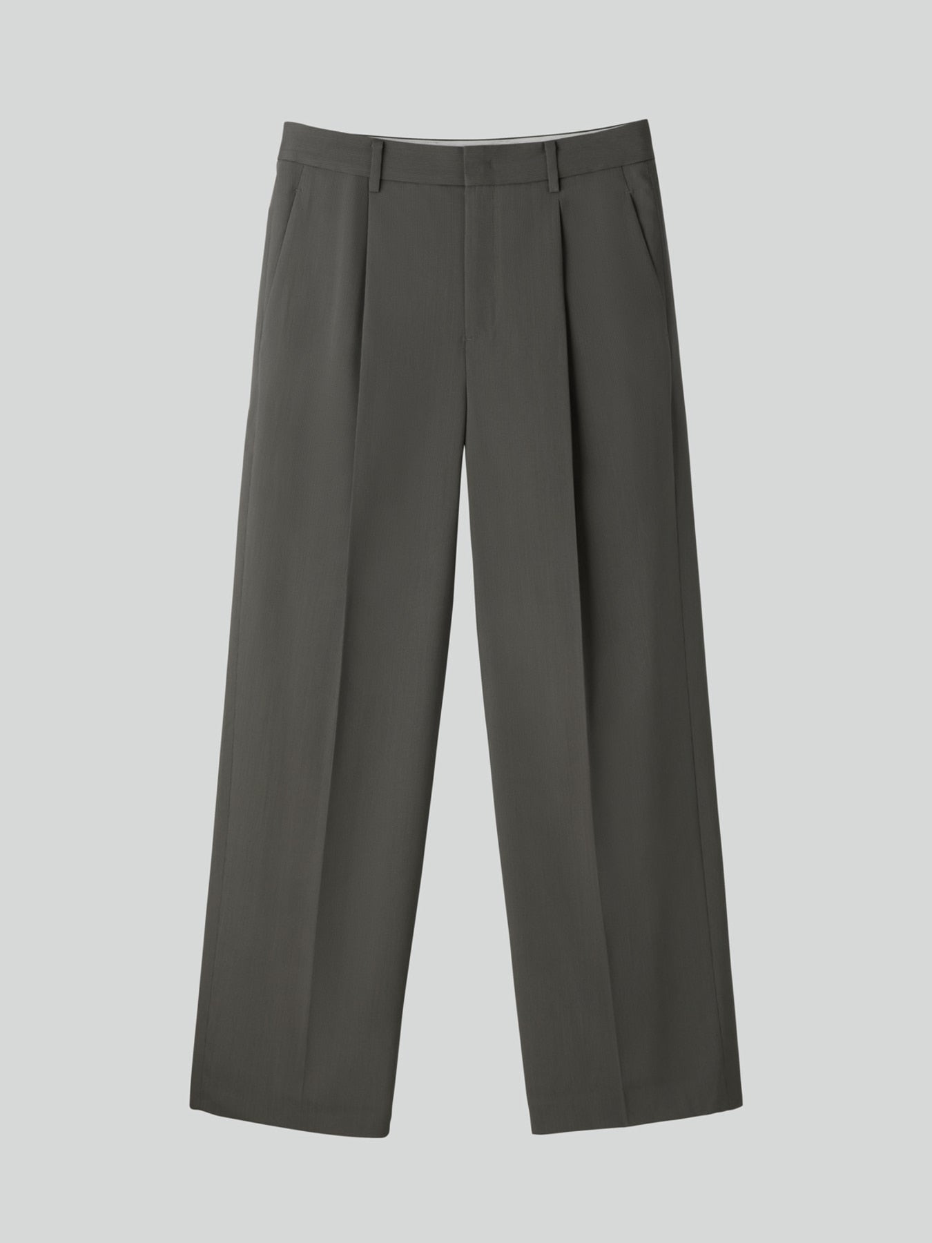 Recto - Tuck Detail Suit Pants (Midnight Grey) product image 8 | TRAB K-Fashion Australia