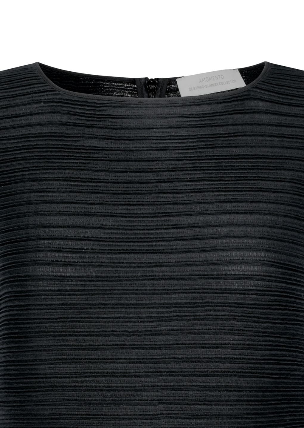 Amomento - Pleats Hourglass Mini Dress (Black) product image 7 | TRAB K-Fashion Australia