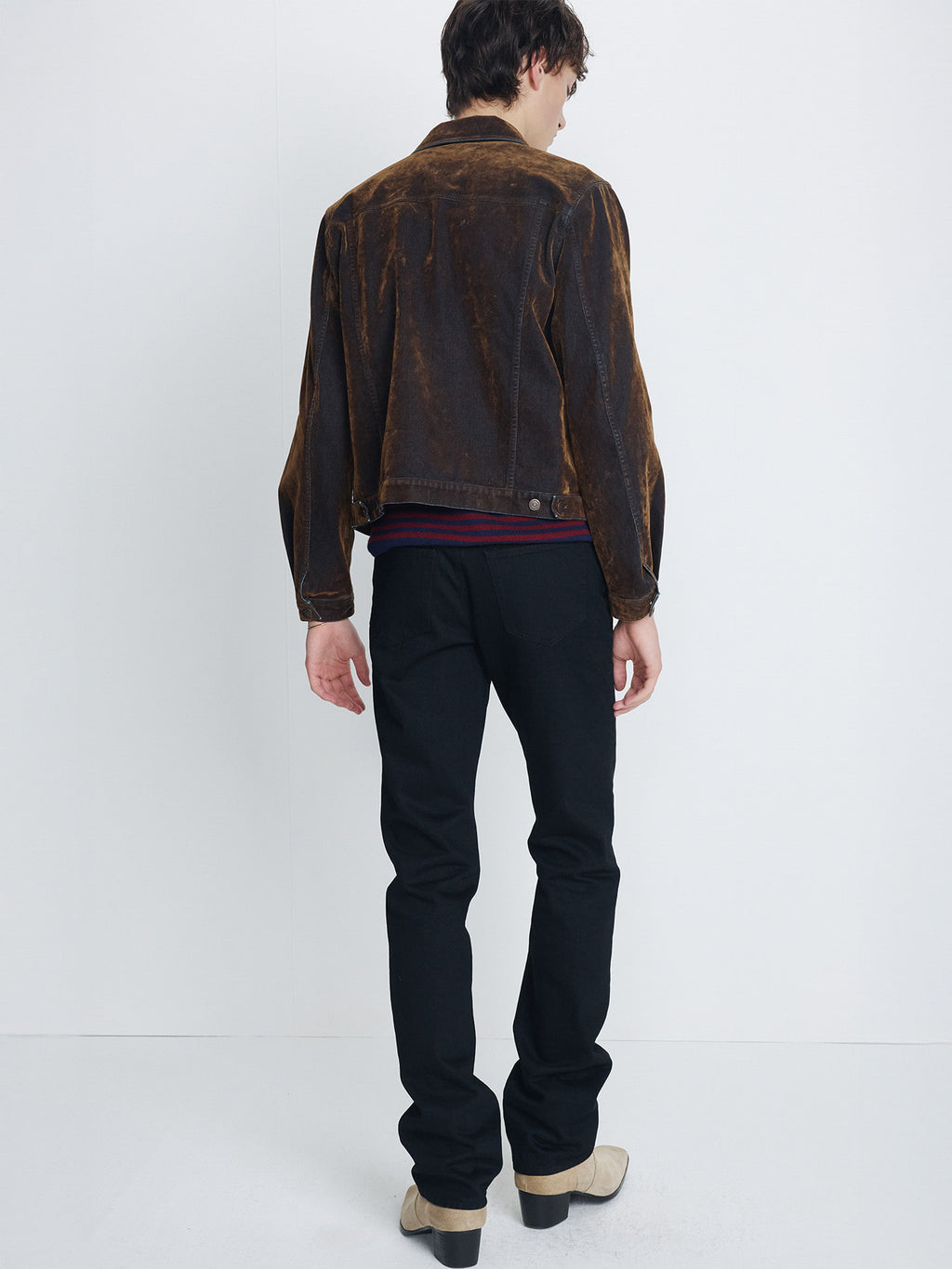 Tonywack - Slim-Straight Denim Jeans (Rinsed Black) product image 3 | TRAB K-Fashion Australia