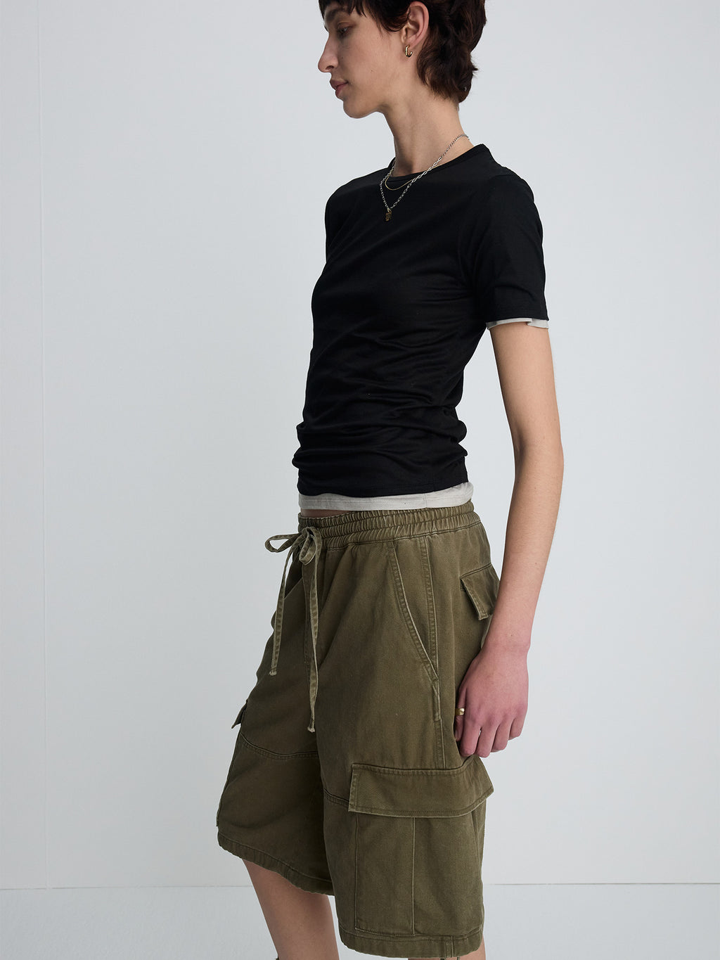 Tonywack - Tencel Short Sleeve T-Shirt (Black) product image 6 | TRAB K-Fashion Australia