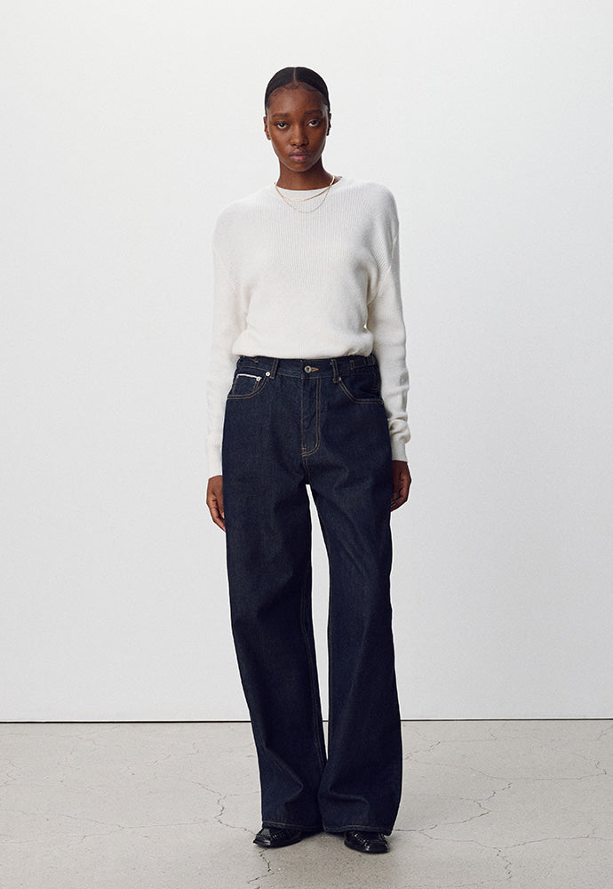 Tonywack - Wide-Leg Selvedge Denim Jeans (Indigo) product image 2 | TRAB K-Fashion Australia