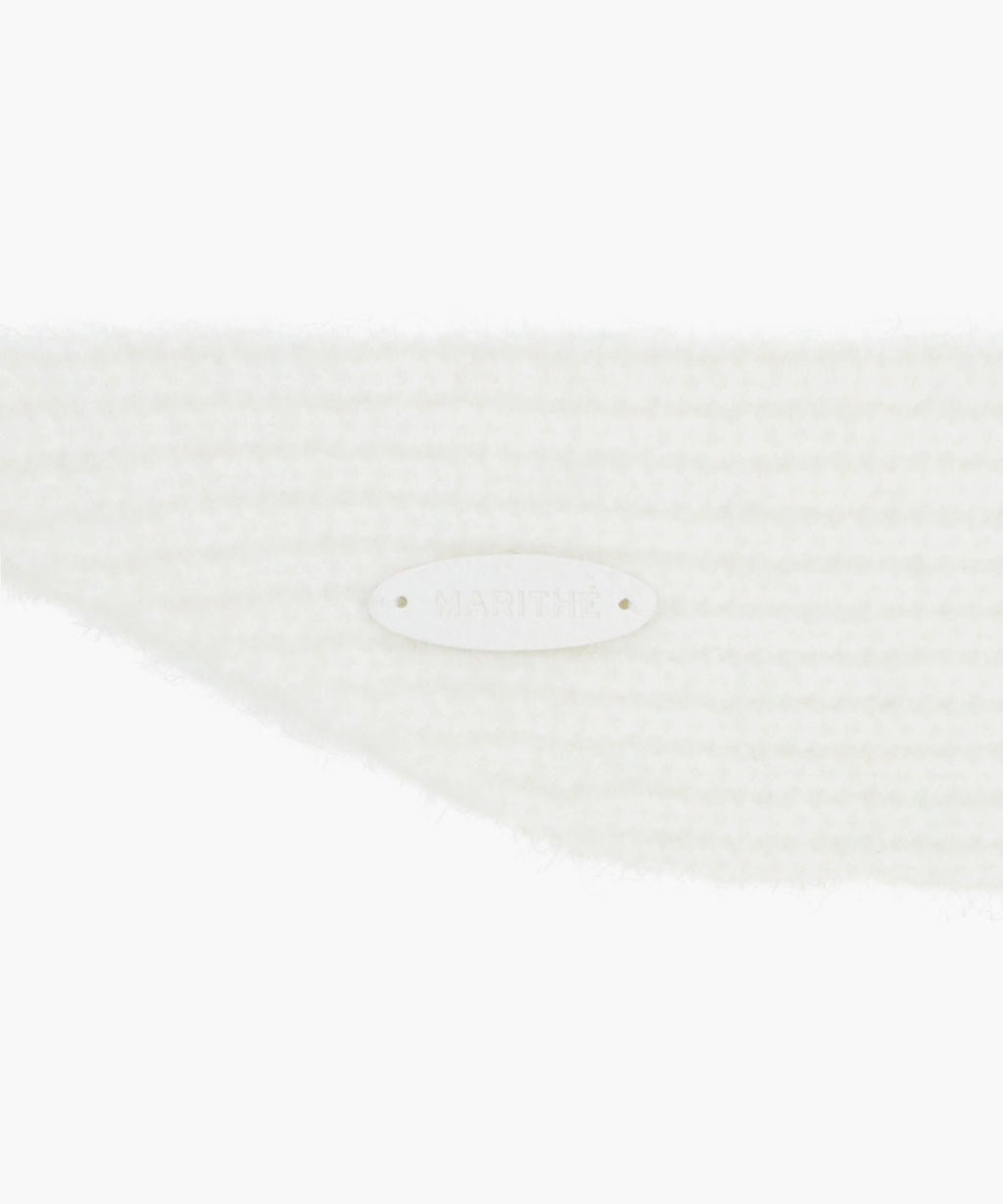 Marithe & Francois Girbaud - Regular Logo Scarf Balaclava (Ivory) product image 5 | TRAB K-Fashion Australia