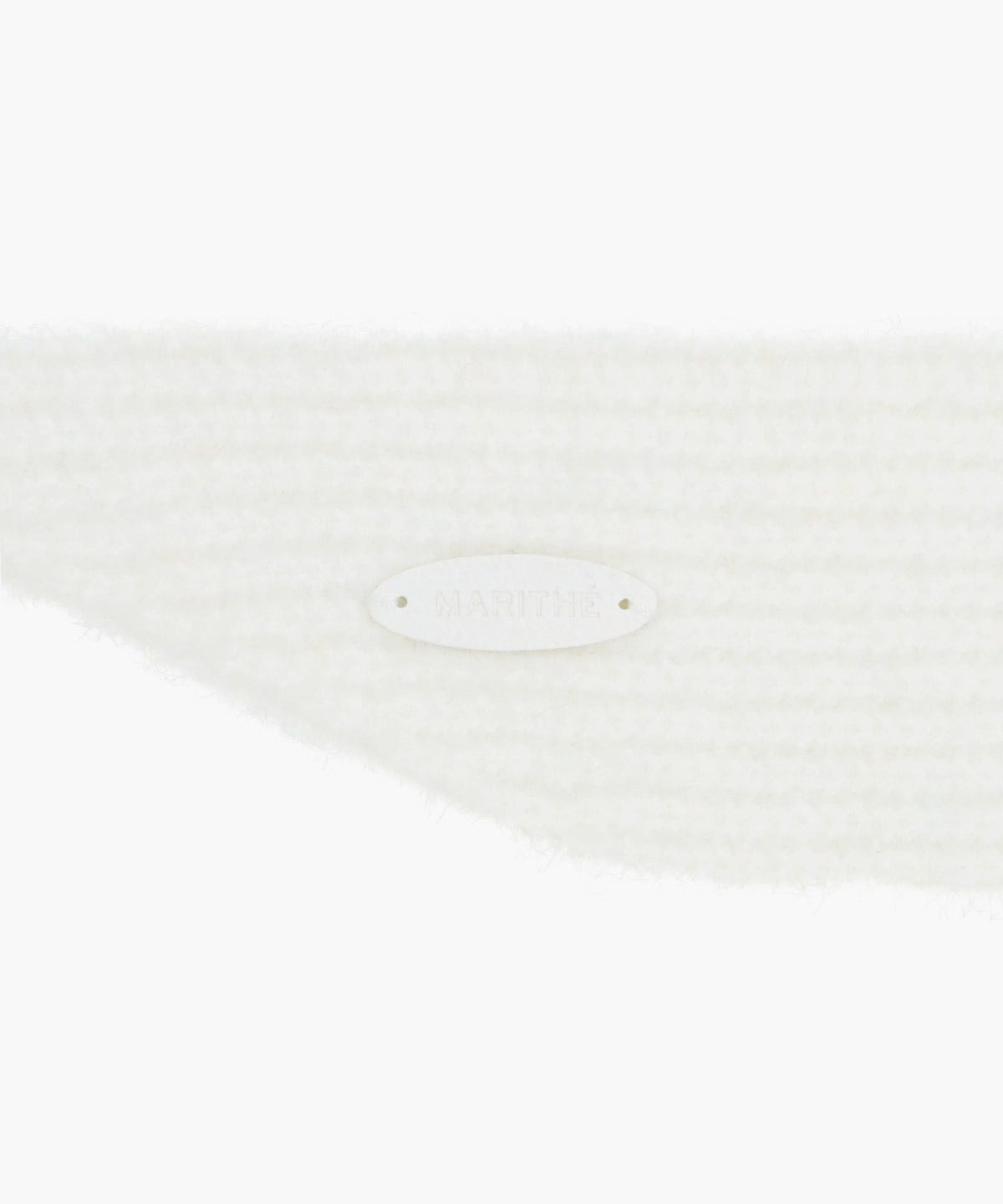 Marithe & Francois Girbaud - Regular Logo Scarf Balaclava (Ivory) product image 5 | TRAB K-Fashion Australia