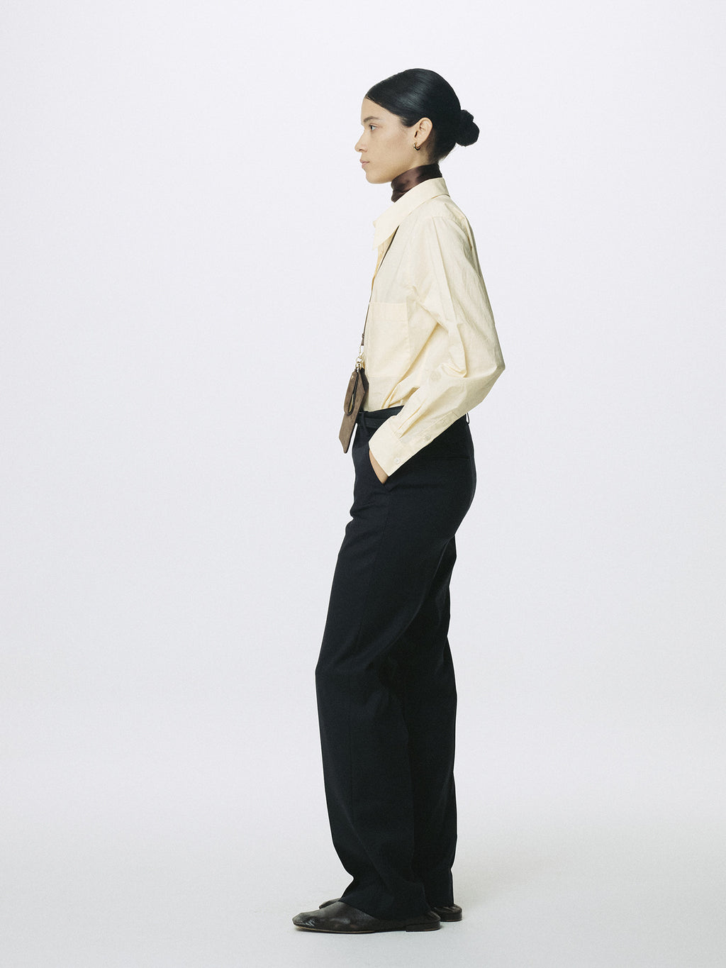 Tonywack - Wool Tailored Straight Trousers (Midnight) product image 2 | TRAB K-Fashion Australia