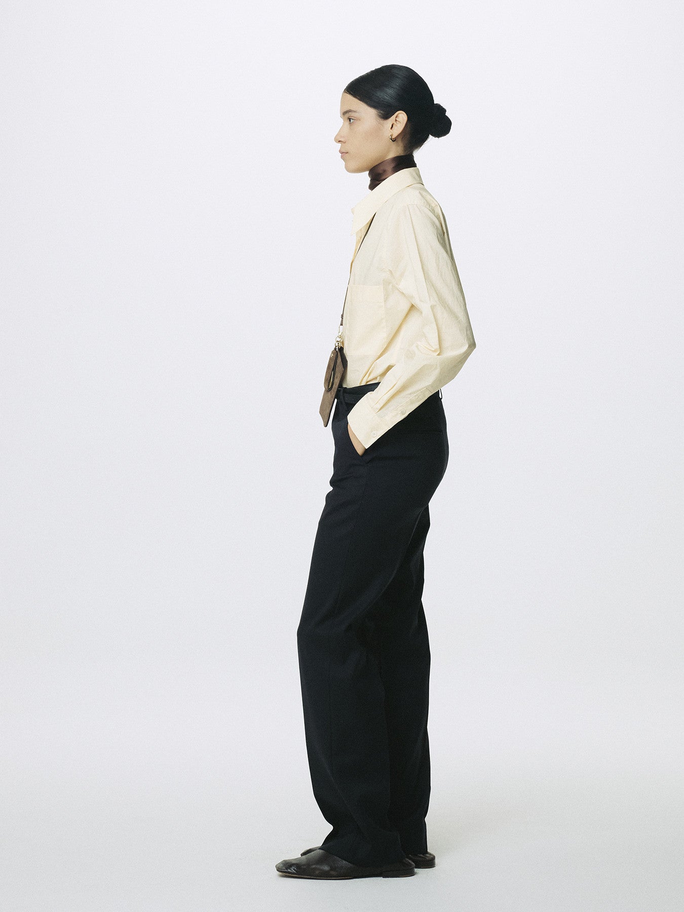 Tonywack - Wool Tailored Straight Trousers (Midnight) product image 2 | TRAB K-Fashion Australia