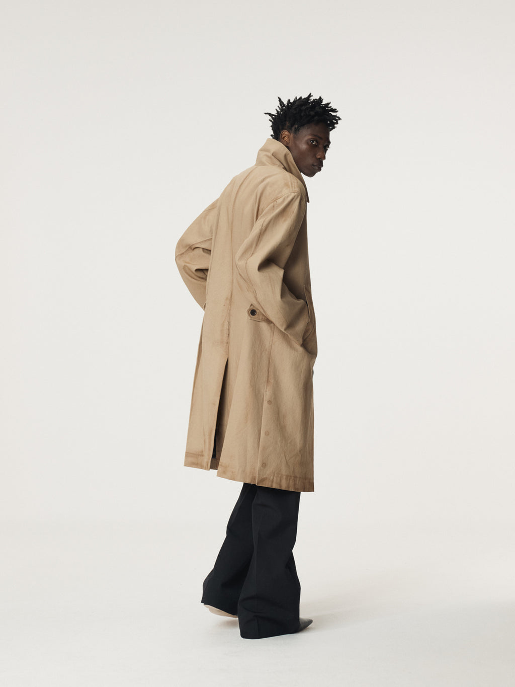 Recto - Vintage Effect Cotton Coat (Desert) product image 2 | TRAB K-Fashion Australia