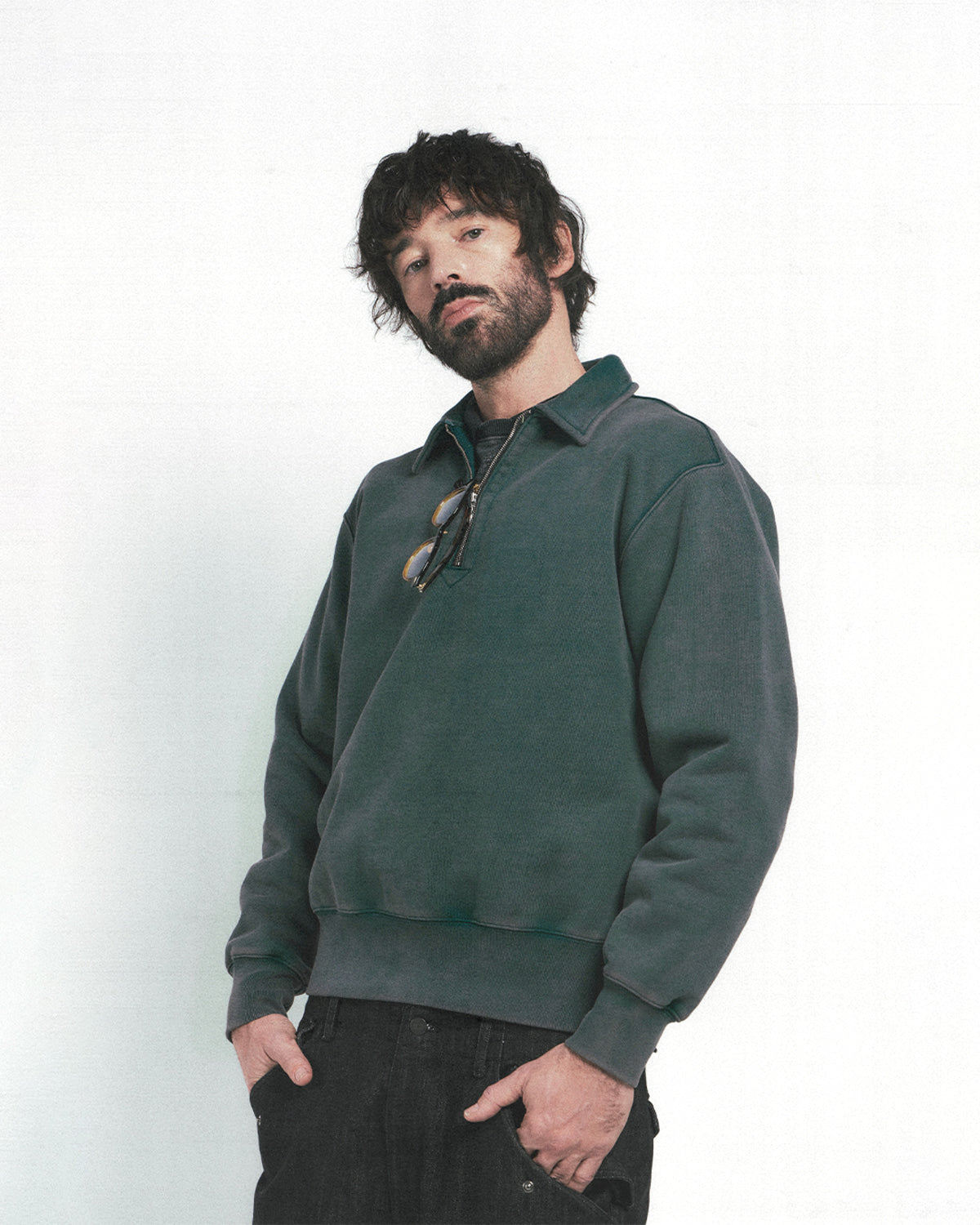Eastlogue - Scout Pullover Sweat Shirts (Vintage Green) product image 2 | TRAB K-Fashion Australia