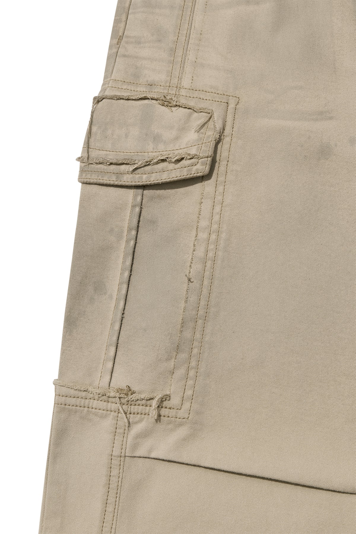 Matin Kim - Washed Cotton Cargo Pants (Beige) product image 4 | TRAB K-Fashion Australia