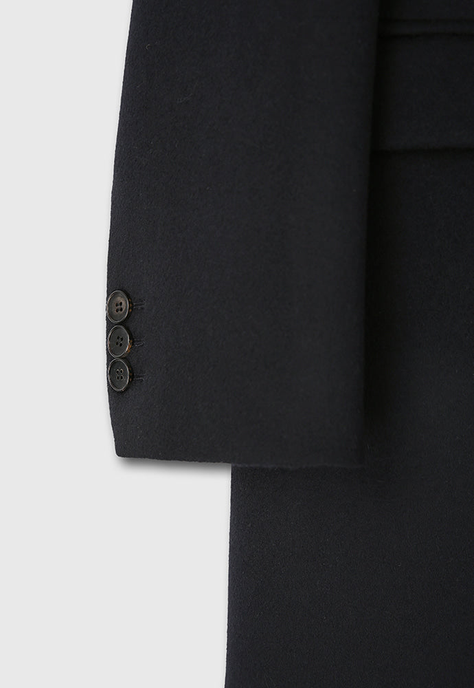 Tonywack - Cashmere Single-Breasted Tailored Wrap Coat (Dark Navy) product image 14 | TRAB K-Fashion Australia