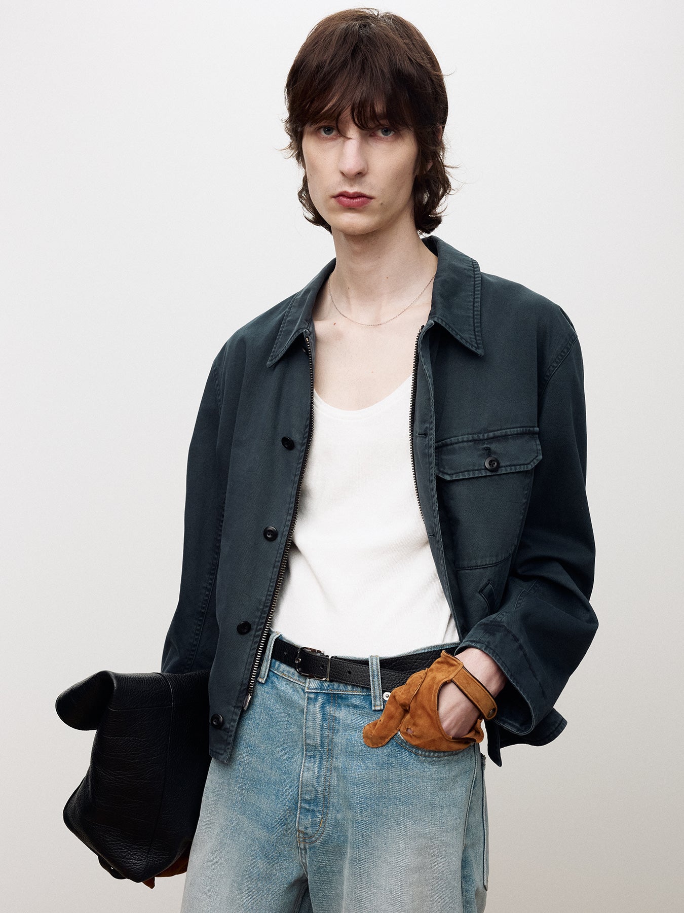 Tonywack - Garment-Dyed Cotton Deck Jacket (Faded Navy) product image 5 | TRAB K-Fashion Australia