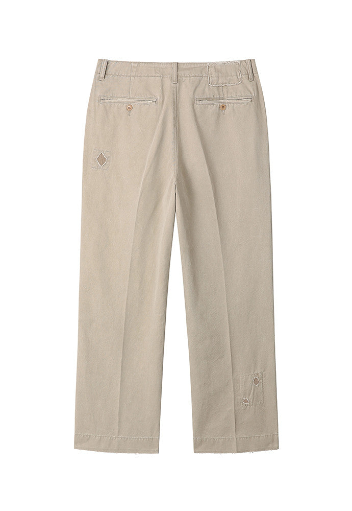 Art if acts - Sashiko Chino Pants (Beige) product image 7 | TRAB K-Fashion Australia