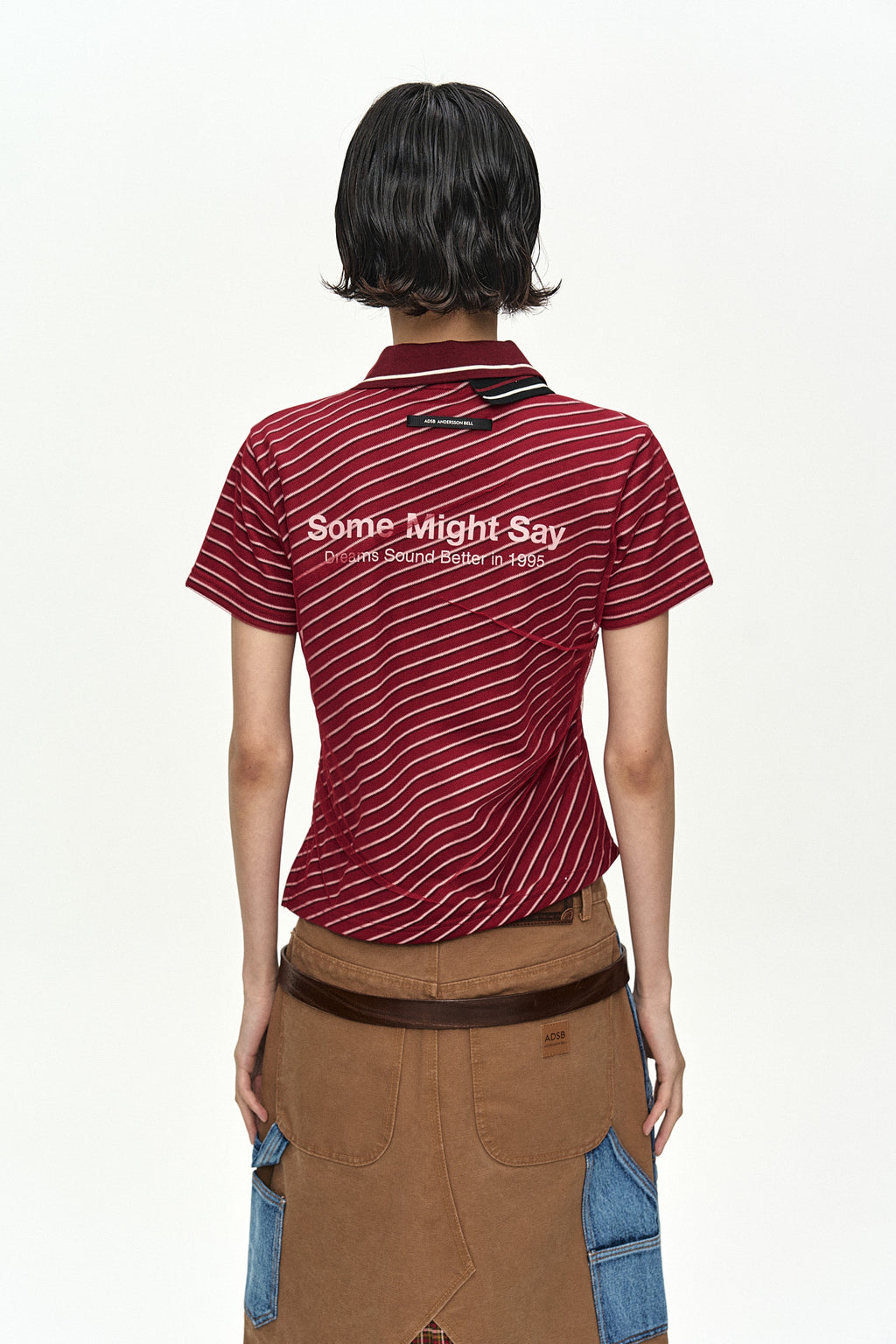 Andersson Bell - Twisted Pk Polo Top (Red) product image 5 | TRAB K-Fashion Australia