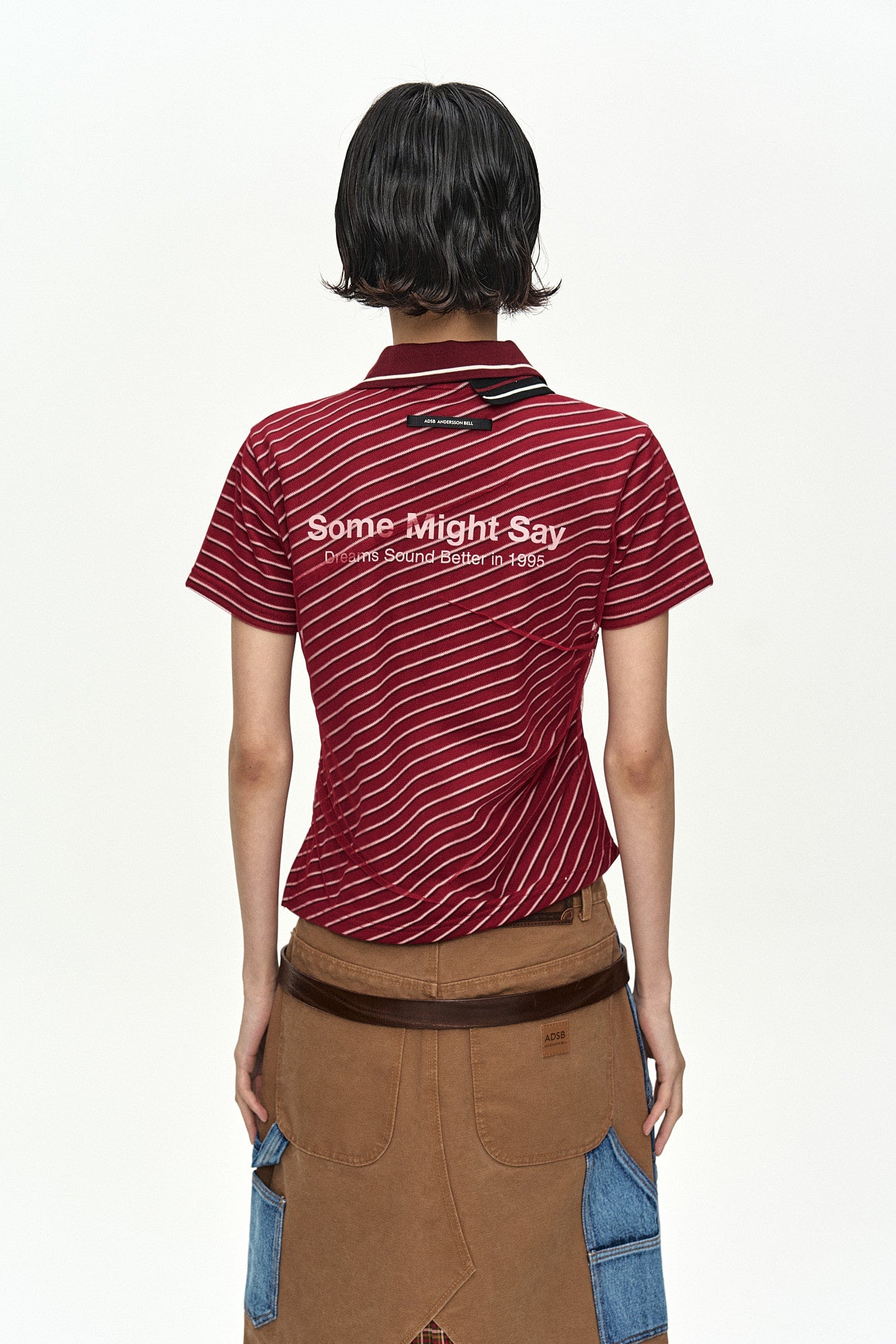 Andersson Bell - Twisted Pk Polo Top (Red) product image 5 | TRAB K-Fashion Australia