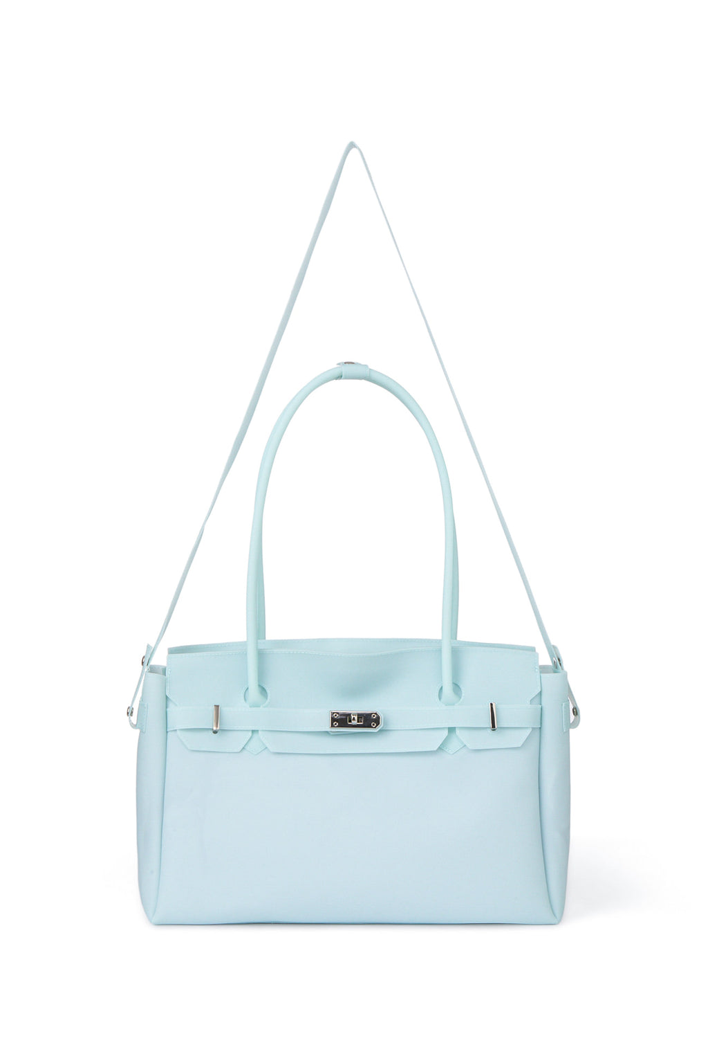 Deinet - [free Card Wallet] Jelly Two-Way Big Bag (Ice Blue) product image 4 | TRAB K-Fashion Australia