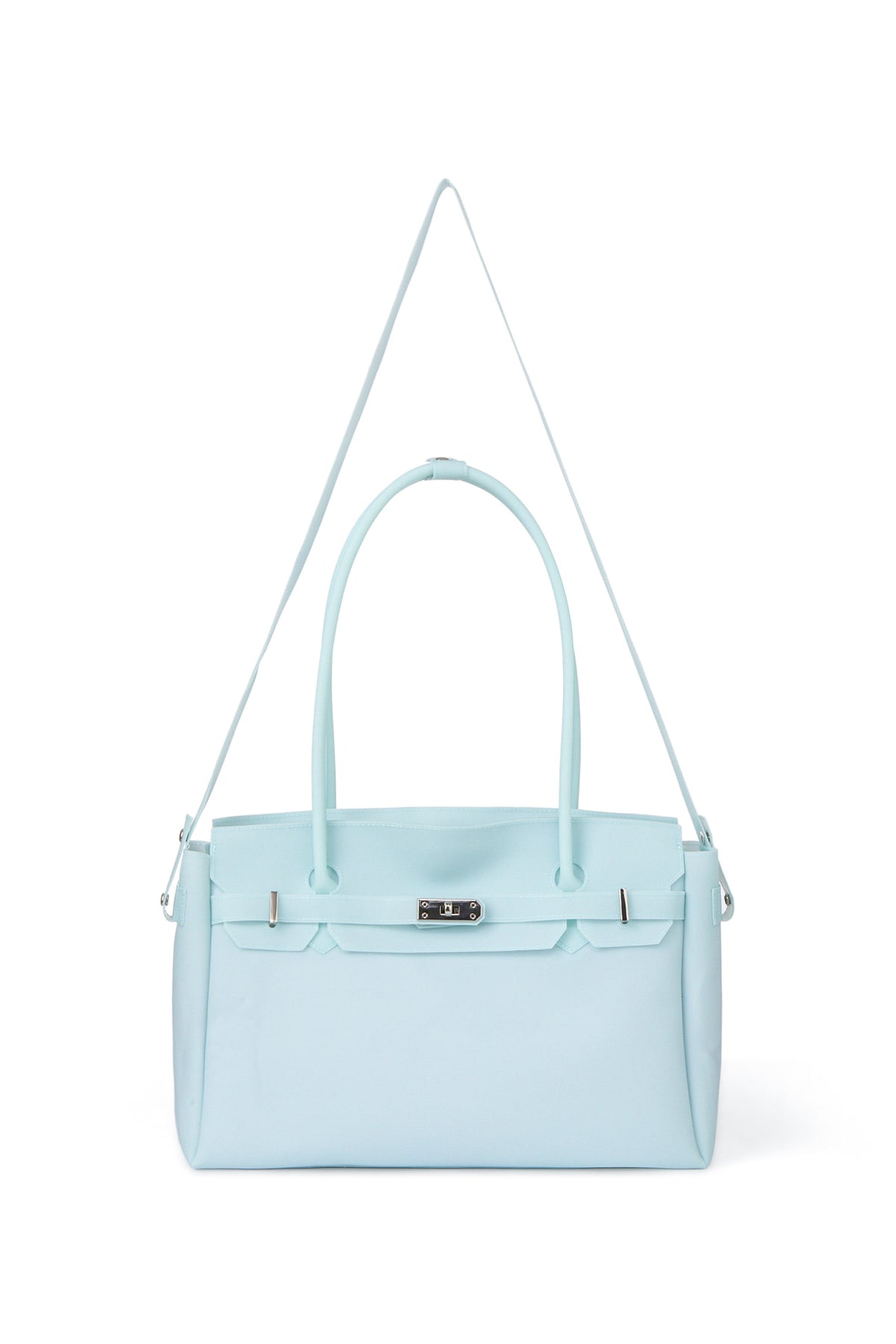 Deinet - [free Card Wallet] Jelly Two-Way Big Bag (Ice Blue) product image 4 | TRAB K-Fashion Australia