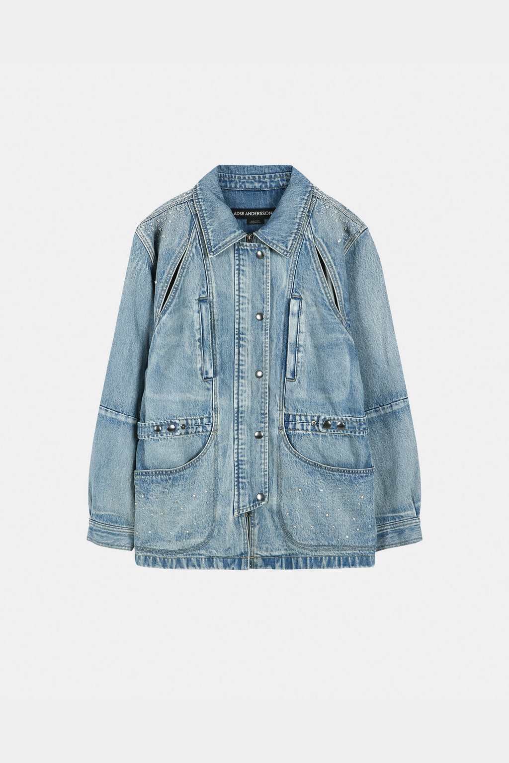 Andersson Bell - Jeweled Denim Work Jacket (Blue) product image 13 | TRAB K-Fashion Australia