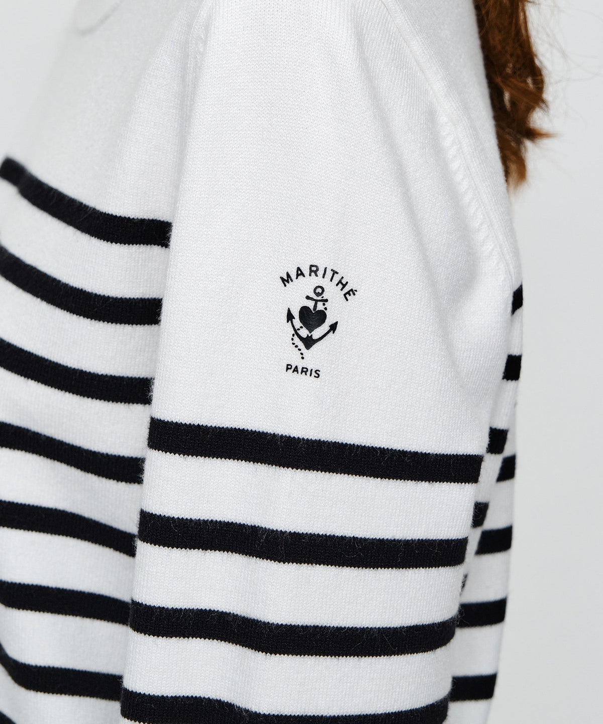 Marithe & Francois Girbaud - Marine Button Point Knit Pullover (Ivory) product image 5 | TRAB K-Fashion Australia