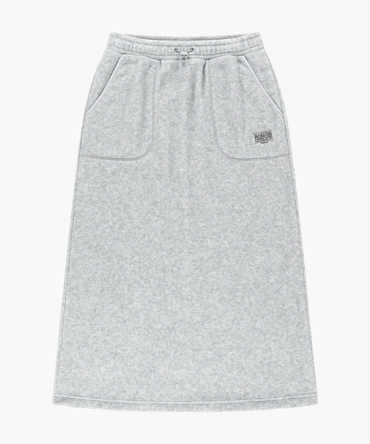 Marithe & Francois Girbaud - Classic Logo Long Fleece Skirt (Heather Gray) product image 6 | TRAB K-Fashion Australia