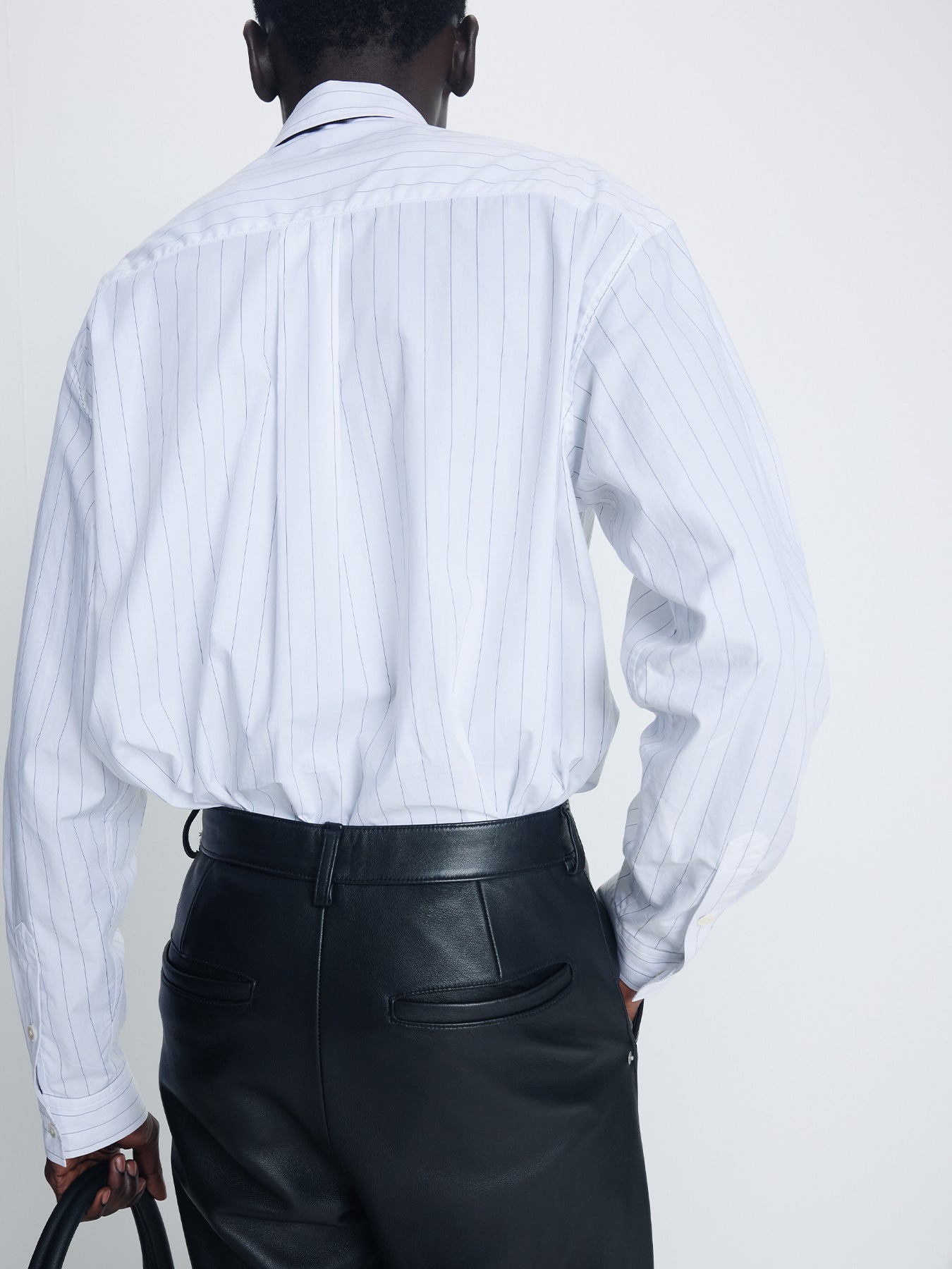 Tonywack - High Density Striped Cotton Shirt (White) product image 8 | TRAB K-Fashion Australia