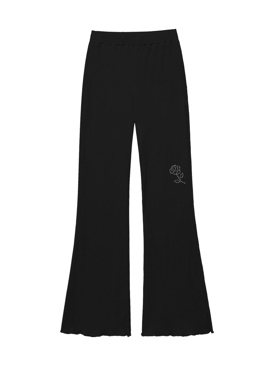 Margarin Fingers - Rose Boot-Cut Pants (Black) product image 2 | TRAB K-Fashion Australia
