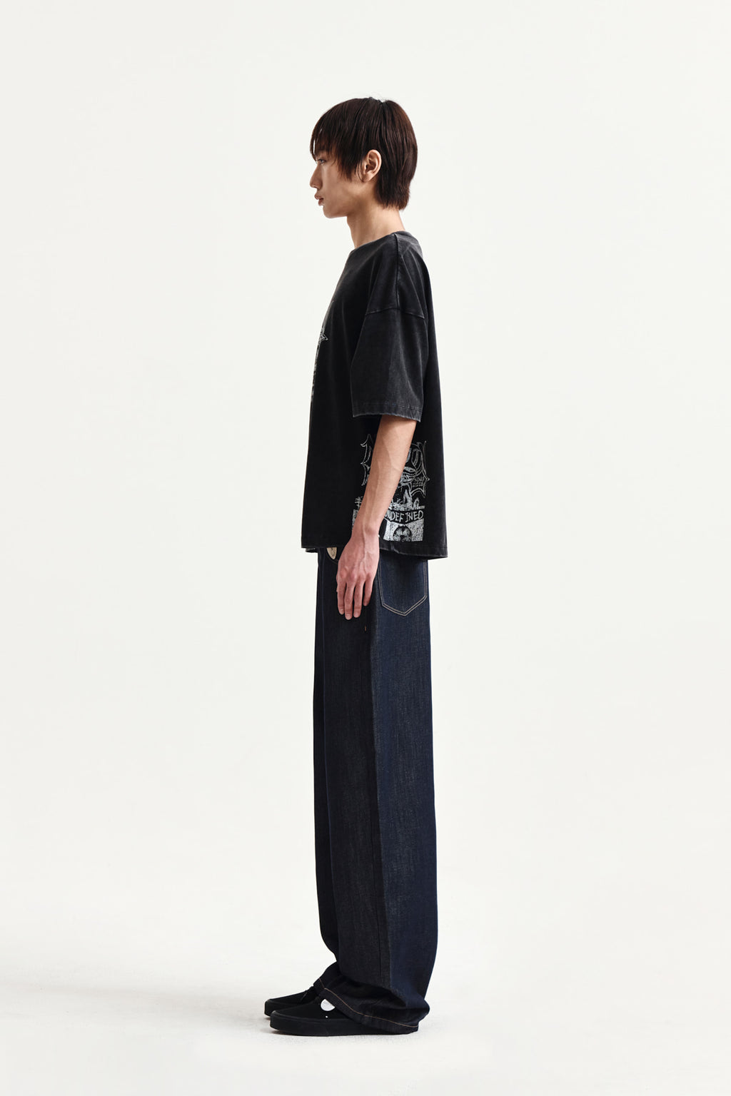 Matin Kim - Vintage Graffiti Artwork Top (Black) product image 11 | TRAB K-Fashion Australia