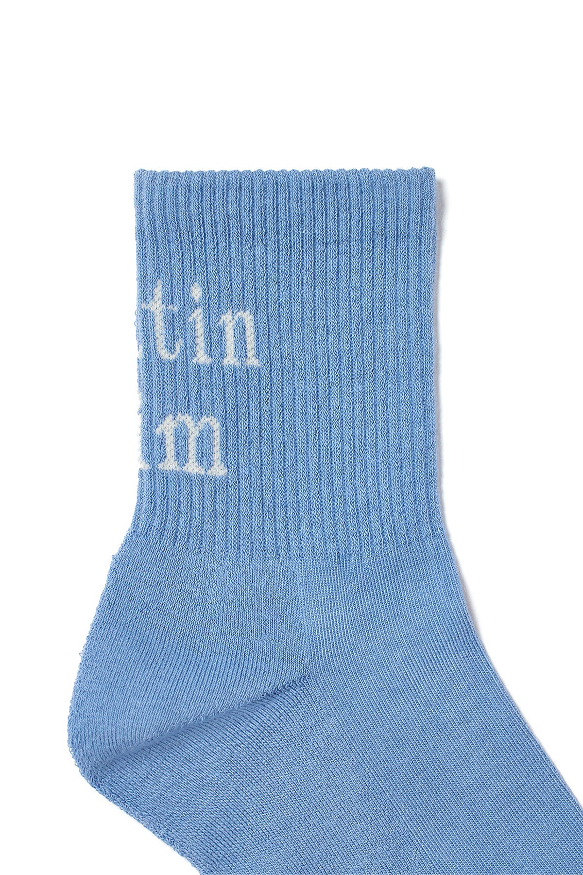 Matin Kim - Matin Big Logo Crew Socks (Blue) product image 3 | TRAB K-Fashion Australia