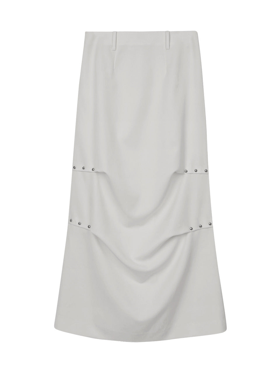 Margarin Fingers - Rivet Long Skirt (Light Grey) product image 2 | TRAB K-Fashion Australia