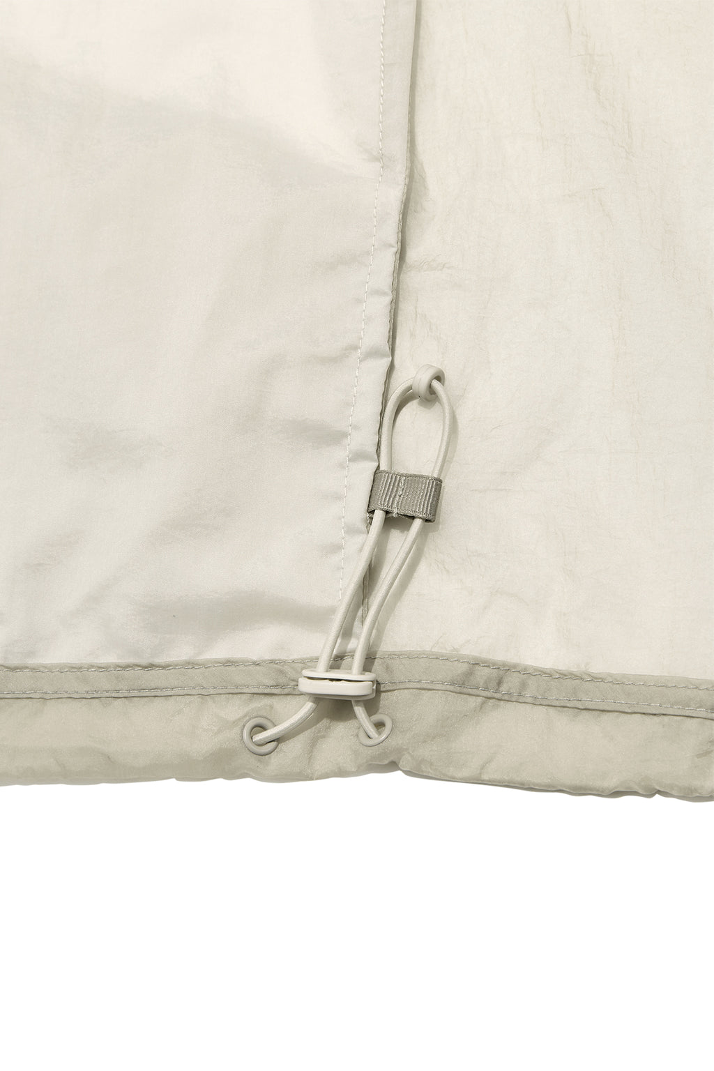 Matin Kim - Hoody Point Crop Light Windbreaker (Light Beige) product image 5 | TRAB K-Fashion Australia