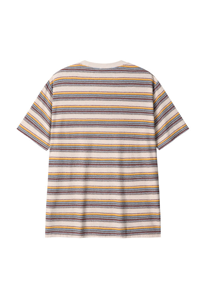 Art if acts - Linen Stripe Pocket Tee (Wood/Blue) product image 7 | TRAB K-Fashion Australia