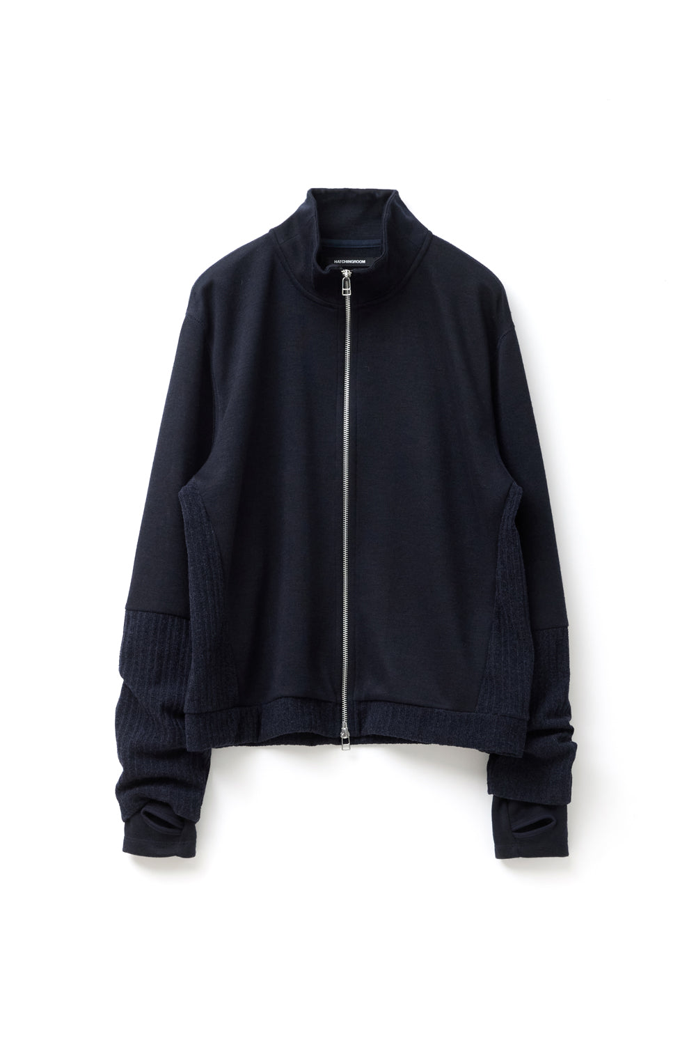Hatchingroom - Double Sleeve Track Cardigan (Navy) product image 1 | TRAB K-Fashion Australia
