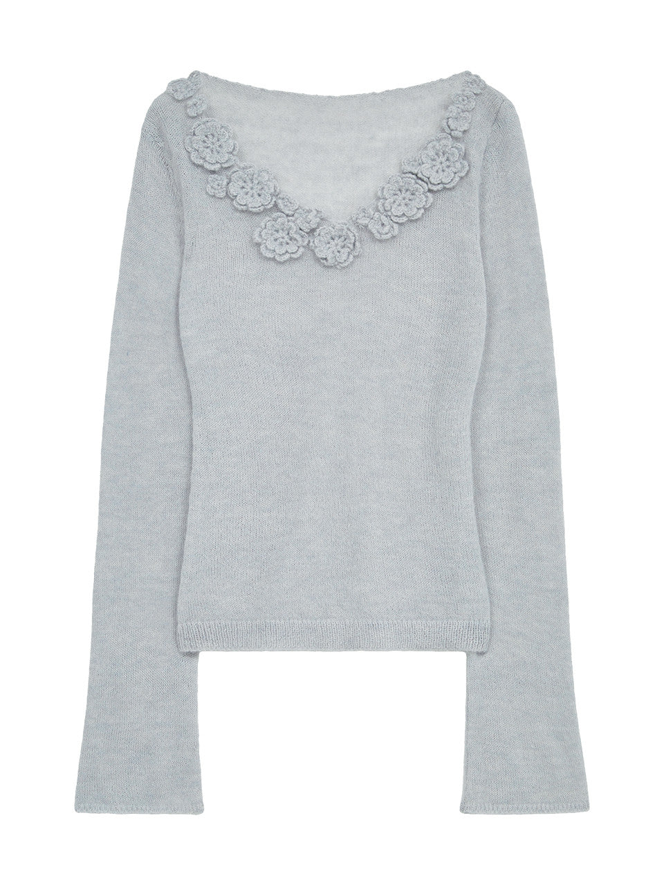 Margarin Fingers - Corsage Mix Pullover (Light Blue) product image 2 | TRAB K-Fashion Australia