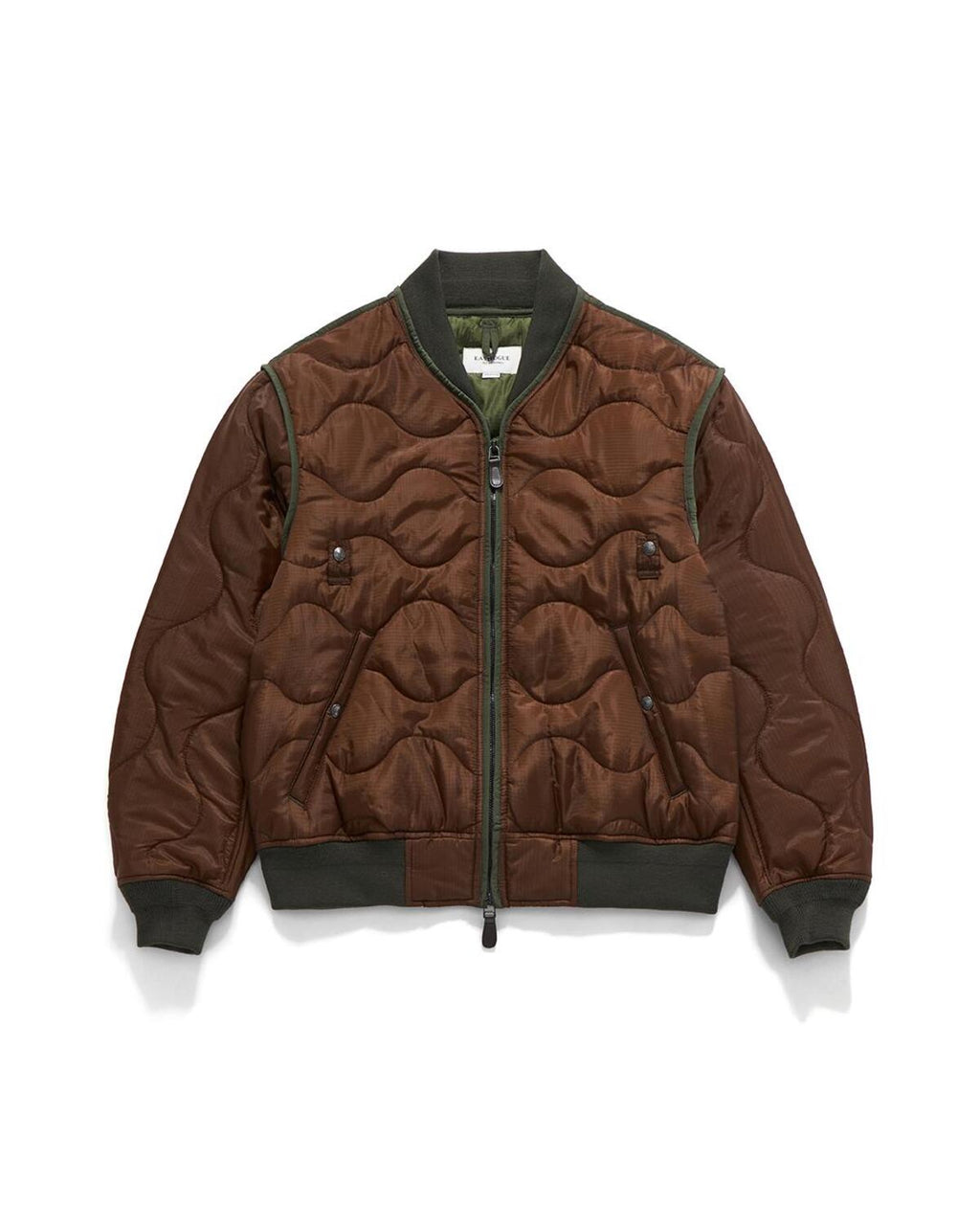 Eastlogue - Quilted Liner Ma-1 Jumper (Brown) product image 1 | TRAB K-Fashion Australia