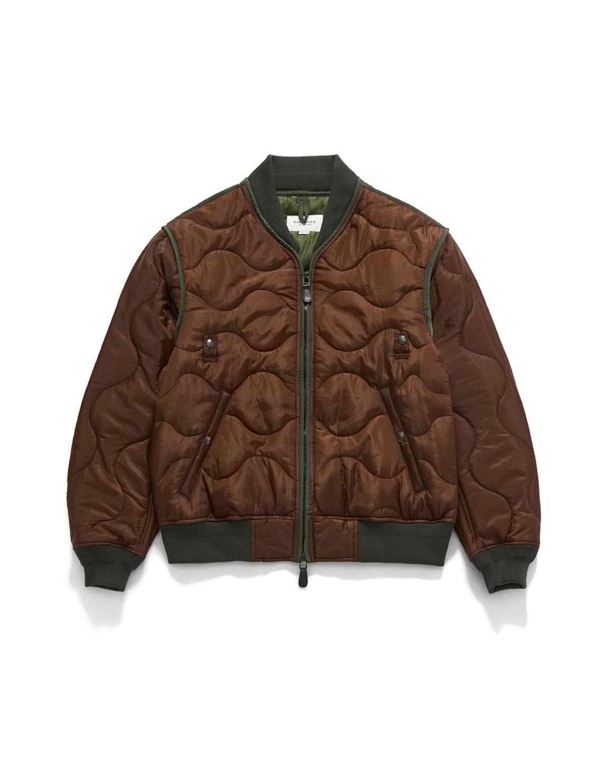 Eastlogue - Quilted Liner Ma-1 Jumper (Brown) product image 1 | TRAB K-Fashion Australia