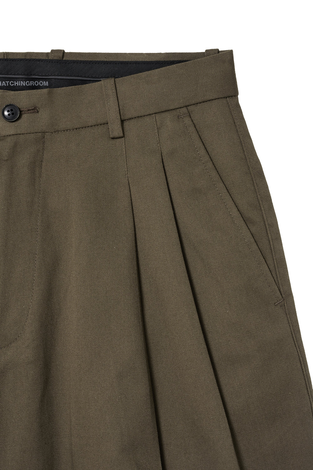 Hatchingroom - Two Pleats Shorts Dark (Brown) product image 4 | TRAB K-Fashion Australia