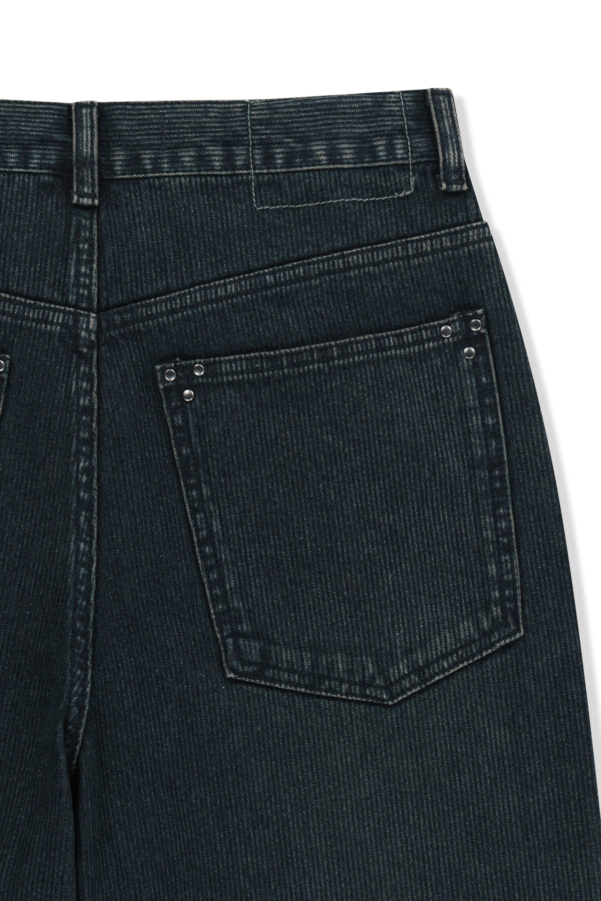 Matin Kim - Washed Rib Denim Pants (Dark Navy) product image 5 | TRAB K-Fashion Australia