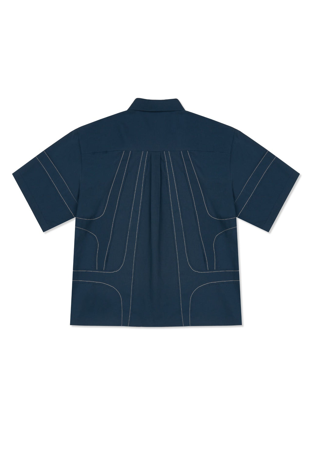 Ioedle - Streamline Short Sleeve Shirt (Navy) product image 4 | TRAB K-Fashion Australia