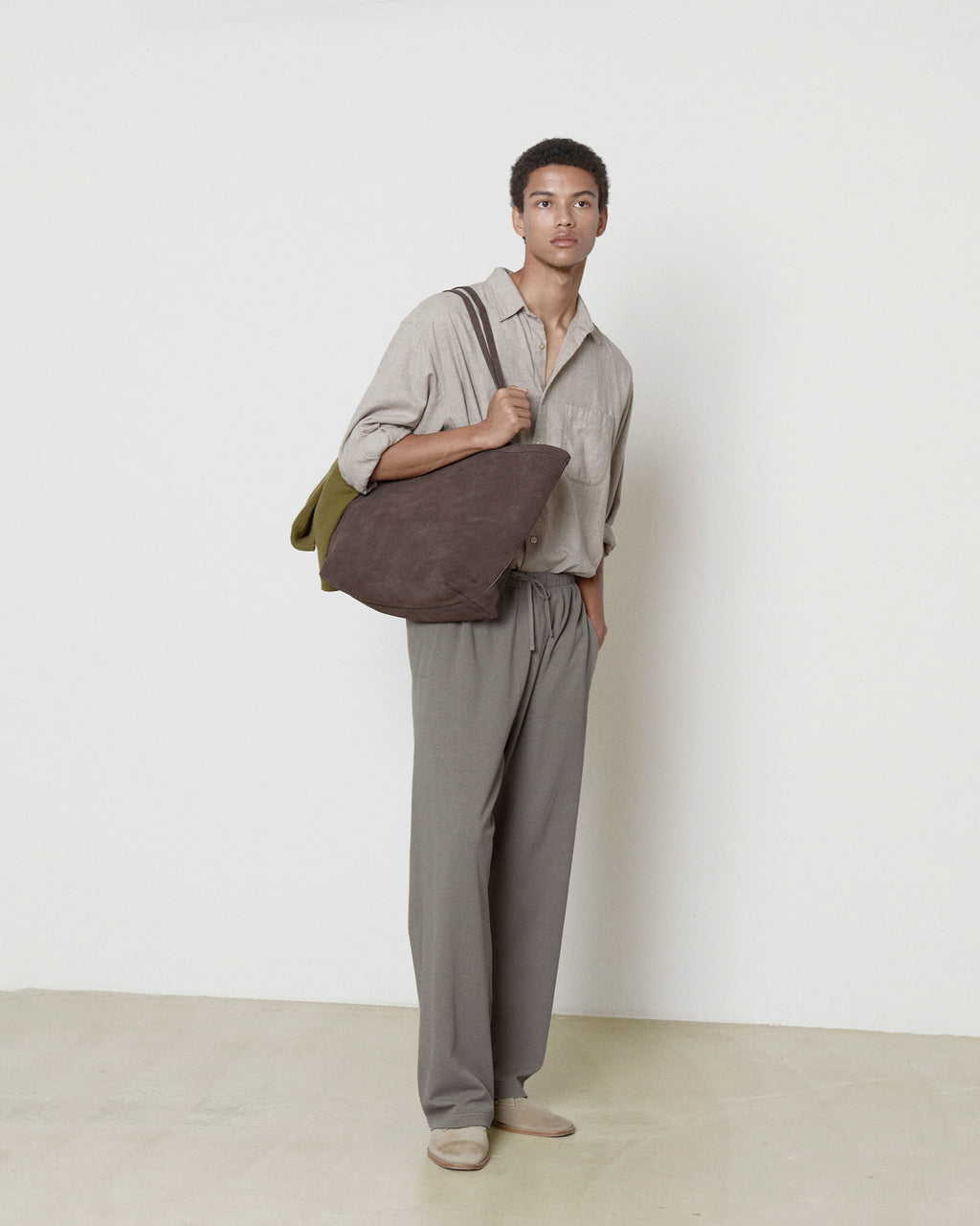 Brownyard - Hard Twist Sweat Pants (Mocha) product image 1 | TRAB K-Fashion Australia
