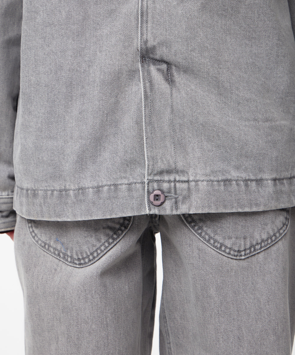Coyseio - Aged Midi Denim Jacket (Grey) product image 8 | TRAB K-Fashion Australia
