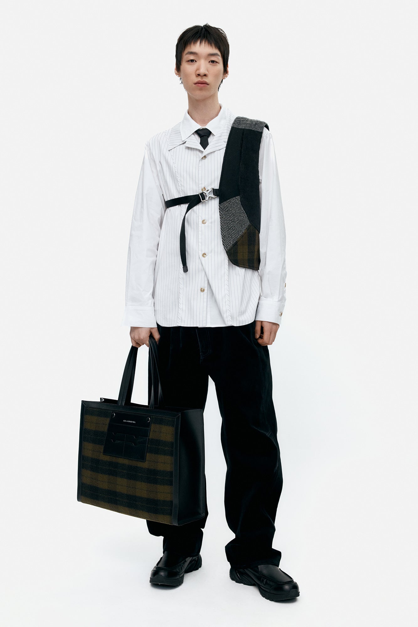 Andersson Bell - Patchwork One-Arm Vest (Multi) product image 2 | TRAB K-Fashion Australia