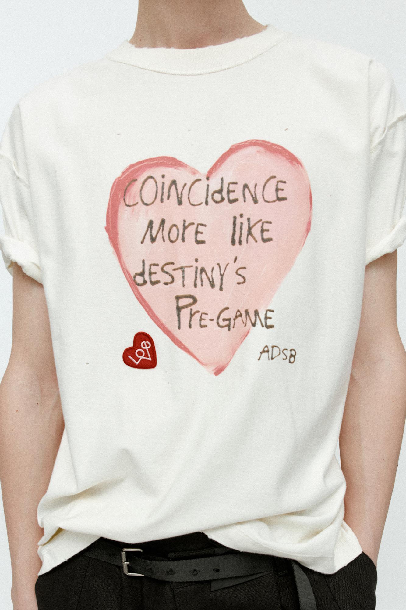 Andersson Bell - Unisex Heart Message T-Shirt (Ecru) product image 4 | TRAB K-Fashion Australia