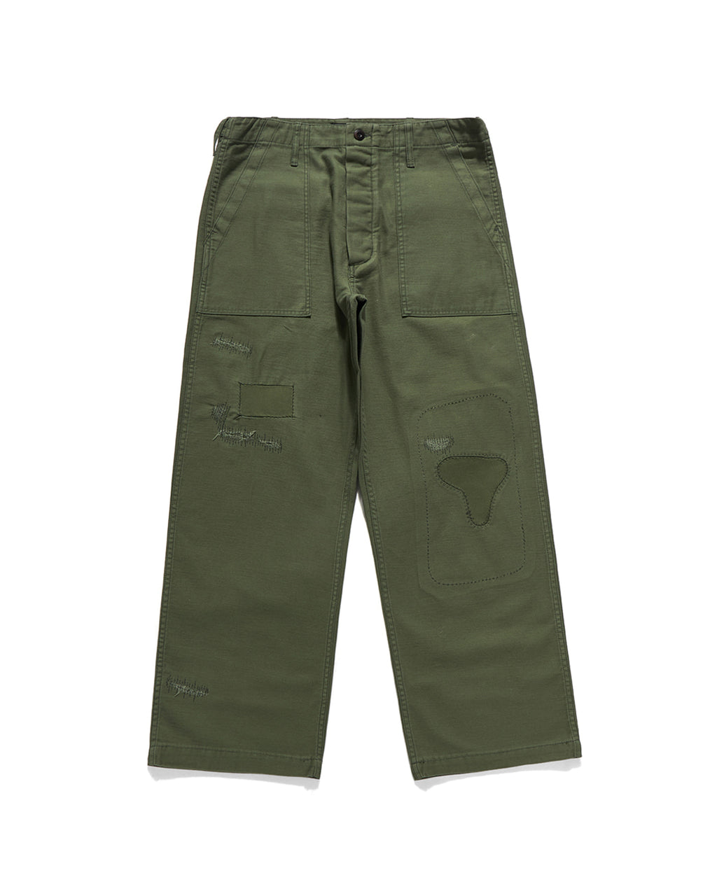 Eastlogue - Damaged Fatigue Pants (Olive Backsatin) product image 5 | TRAB K-Fashion Australia