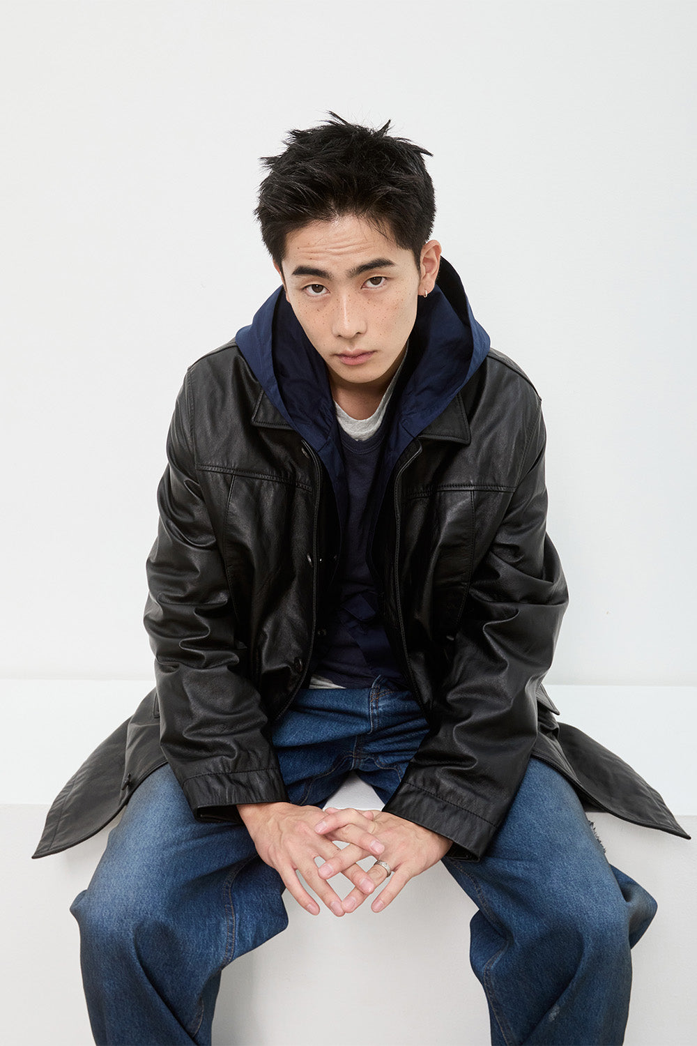 Hatchingroom - Car Coat Cow Leather (Black) product image 12 | TRAB K-Fashion Australia