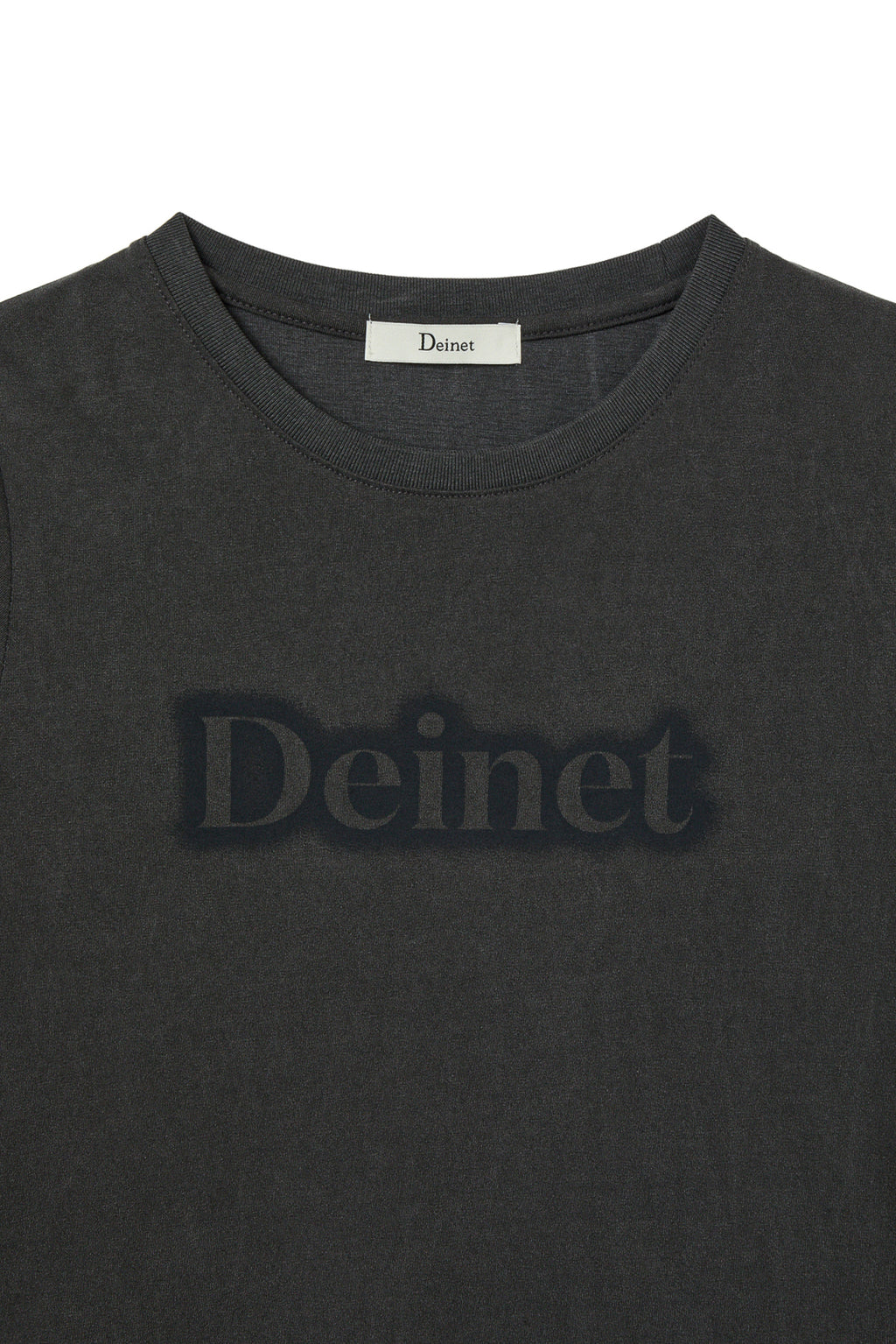 Deinet - Spray Logo Pigment T-Shirt (Charcoal) product image 3 | TRAB K-Fashion Australia