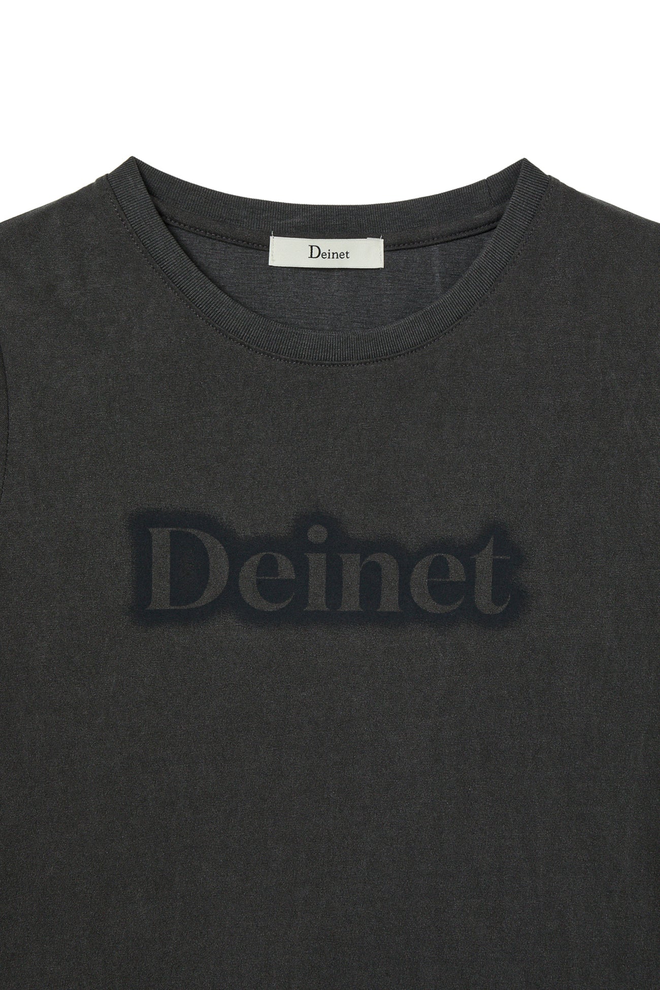 Deinet - Spray Logo Pigment T-Shirt (Charcoal) product image 3 | TRAB K-Fashion Australia