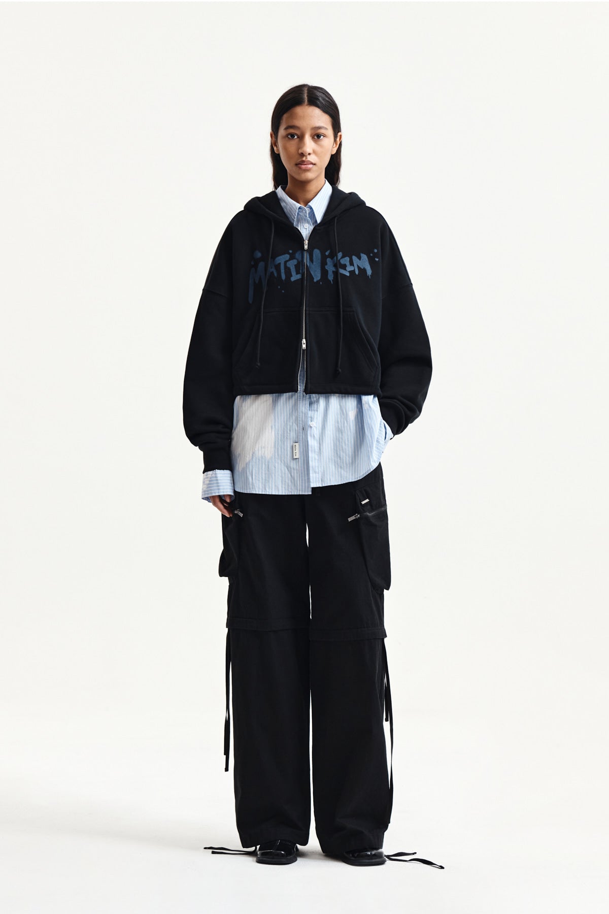 Matin Kim - Detachable Cargo Pants (Black) product image 8 | TRAB K-Fashion Australia