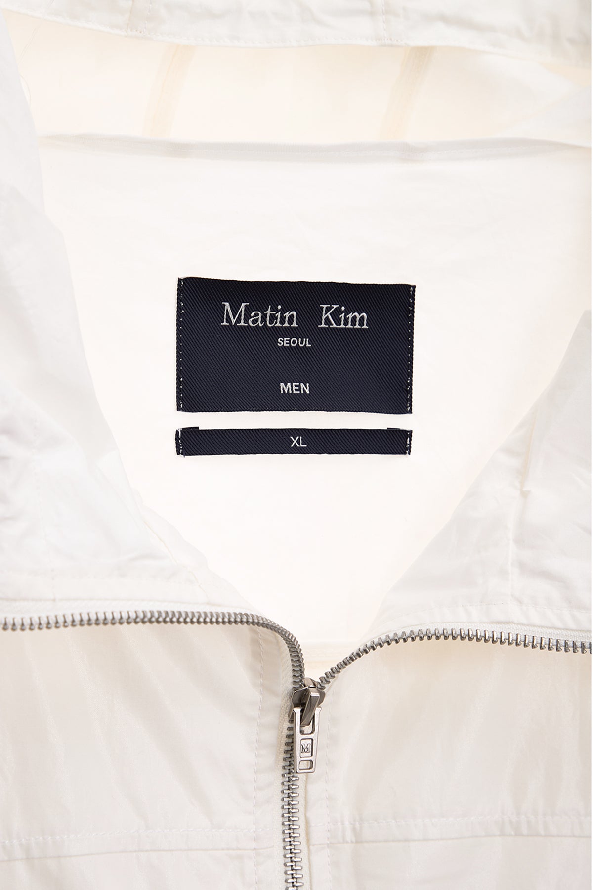 Matin Kim - Matin High Neck Hoody Coating Jumper (Ivory) product image 3 | TRAB K-Fashion Australia