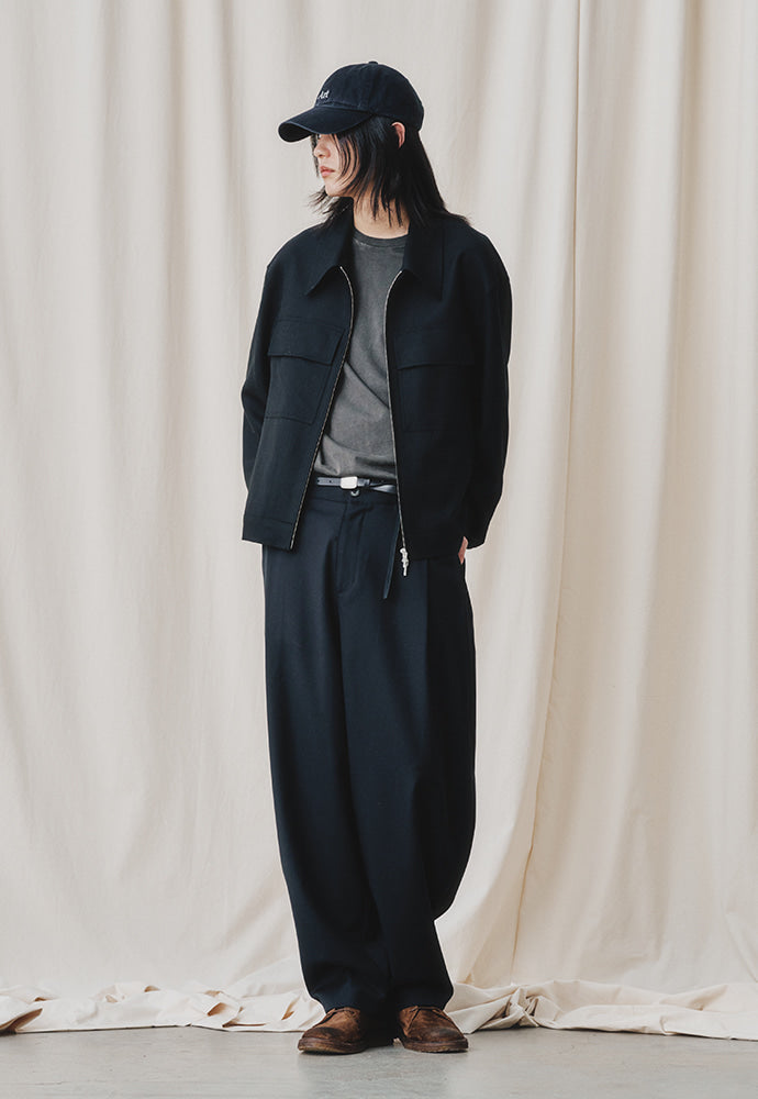 Art if acts - Contrast Wool Blouson (Black) product image 3 | TRAB K-Fashion Australia