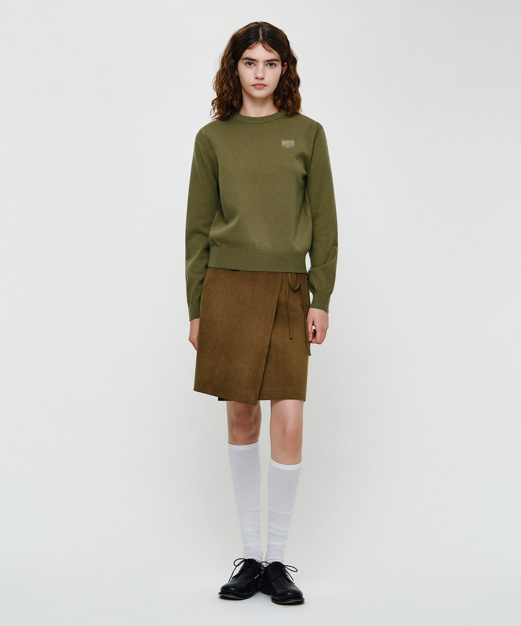 Marithe & Francois Girbaud - Suede Wrap Skirt (Camel) product image 3 | TRAB K-Fashion Australia