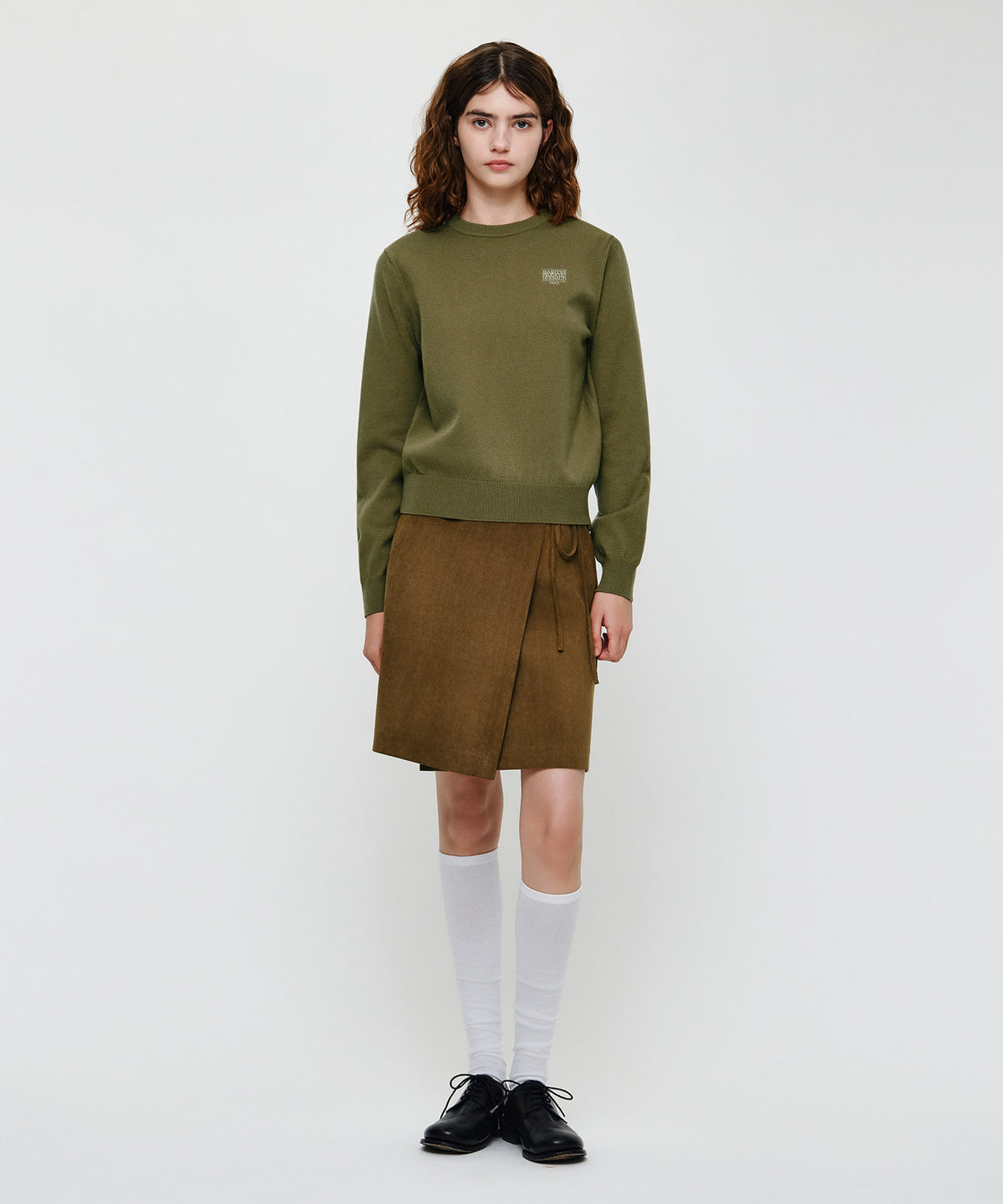 Marithe & Francois Girbaud - Suede Wrap Skirt (Camel) product image 3 | TRAB K-Fashion Australia