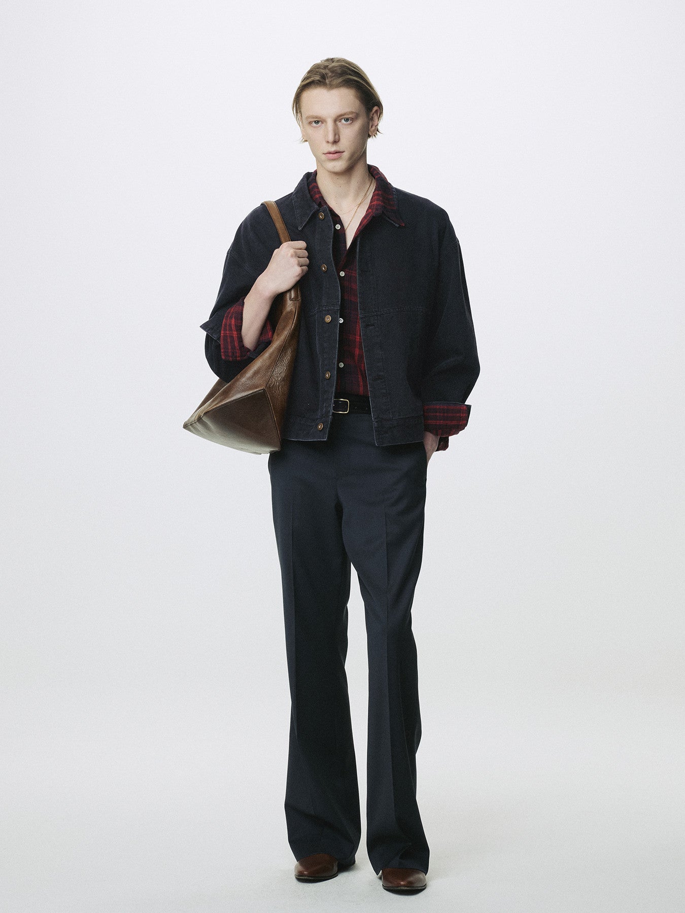 Tonywack - Relaxed Denim Blouson Jacket (Faded Black) product image 2 | TRAB K-Fashion Australia